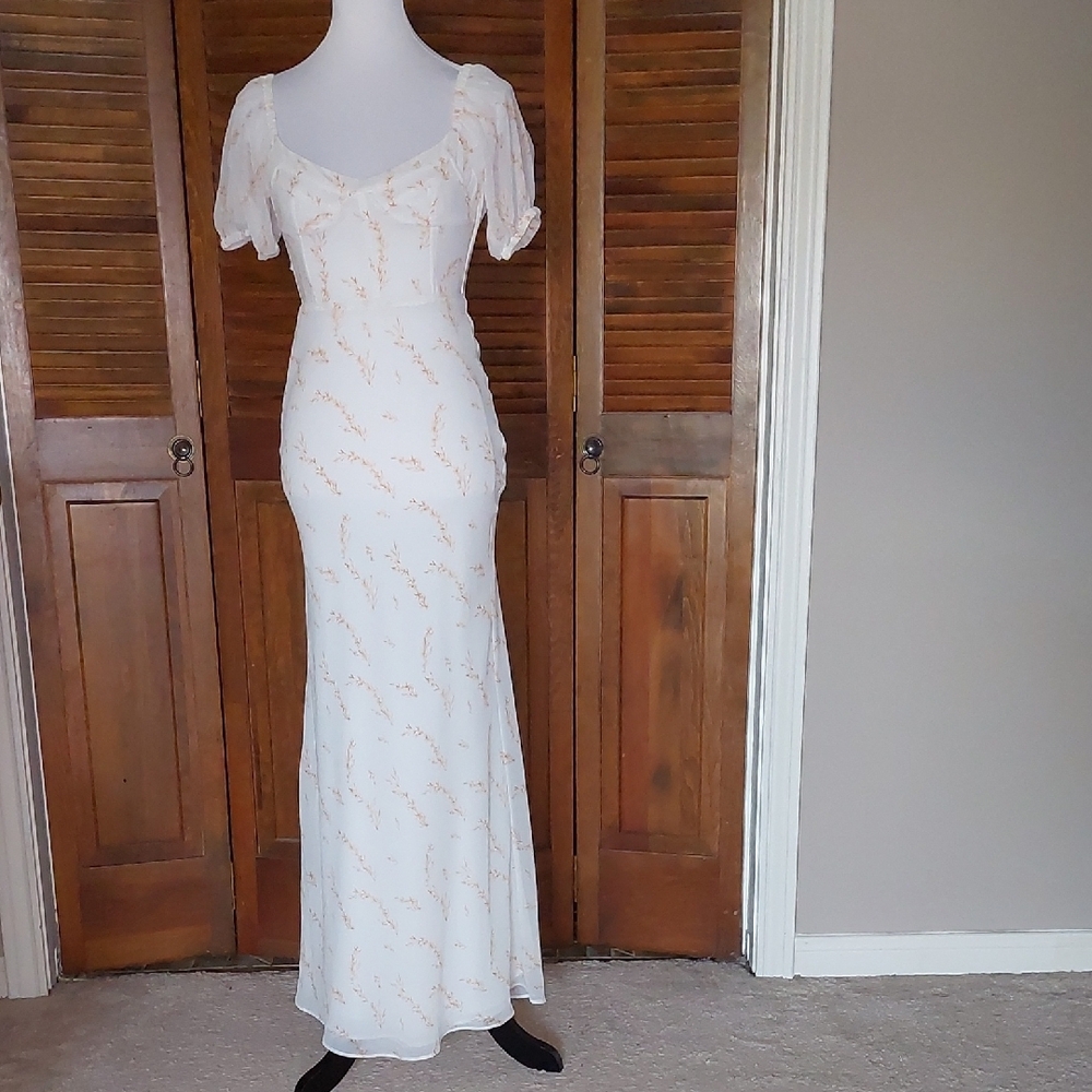 Sabo Skirt Luca Maxi Puff Sleeve Dress Sz XS - Picture 3 of 16